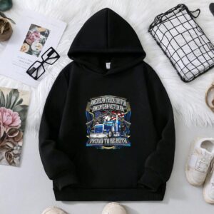 American Truck Driver US Veteran Proud to be both 4th July Hoodie