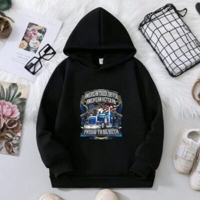 American Truck Driver US Veteran Proud to be both 4th July Hoodie
