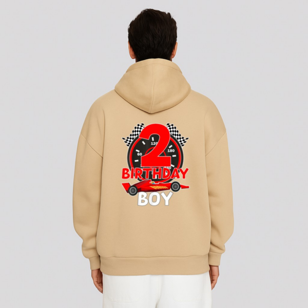 Birthday Boy 2 Two Race Car 2nd Birthday Racing Car Driver Hoodie - Image 12