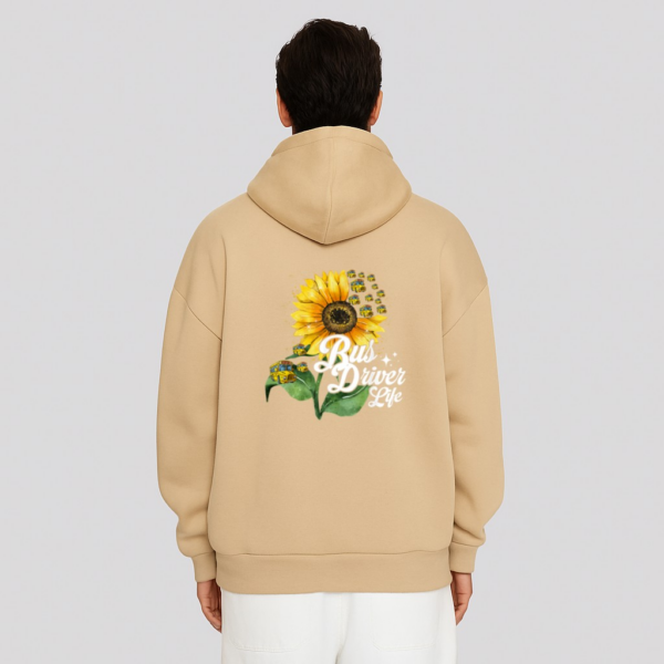 Bus Driver Life Sunflower Funny School Bus Driving Drivers Hoodie - Image 12