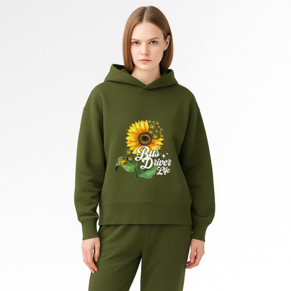 Bus Driver Life Sunflower Funny School Bus Driving Drivers Hoodie - Image 11